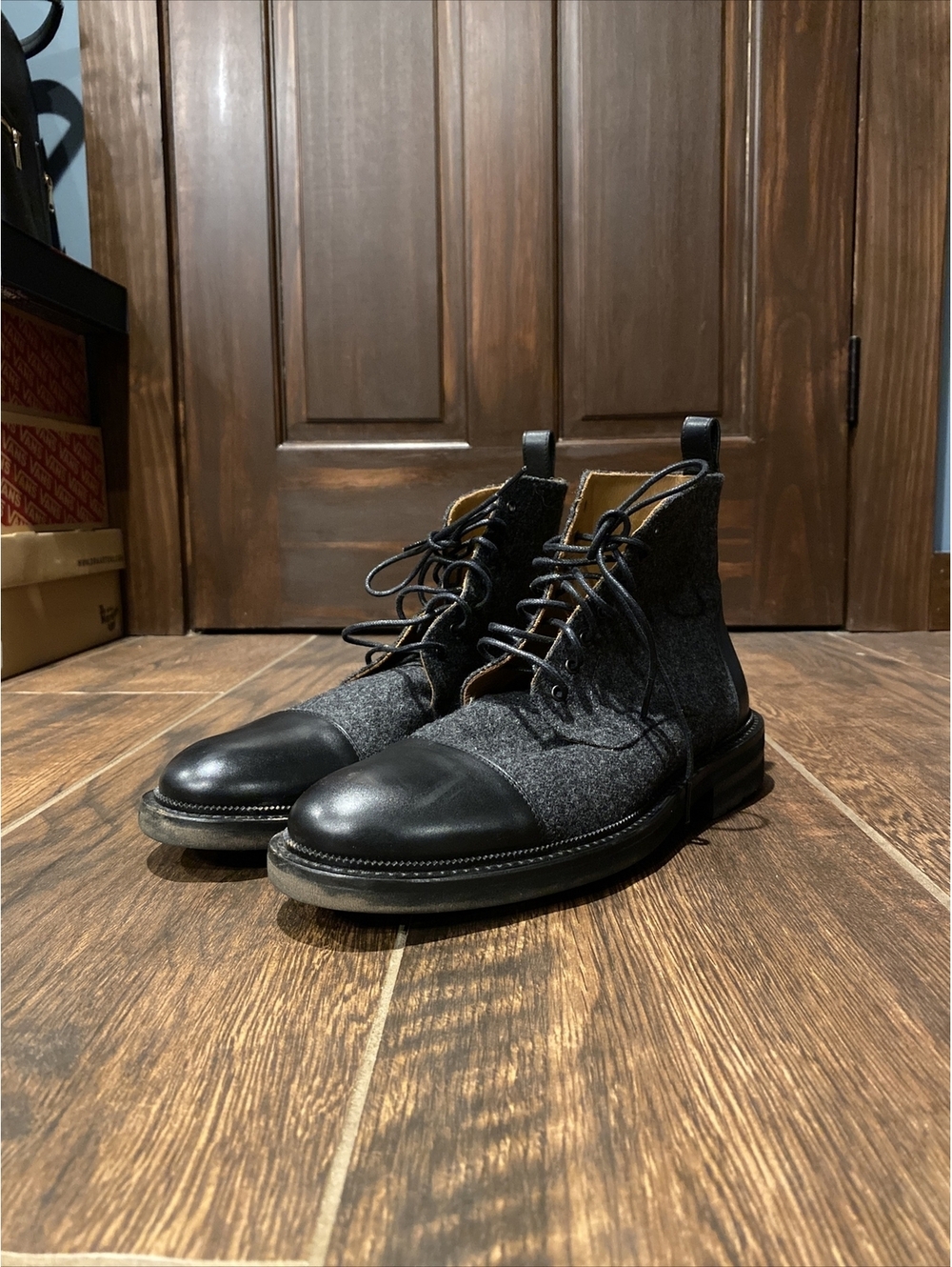 TAFT The Jack Boot Black Gray Size 40 EU 7 US